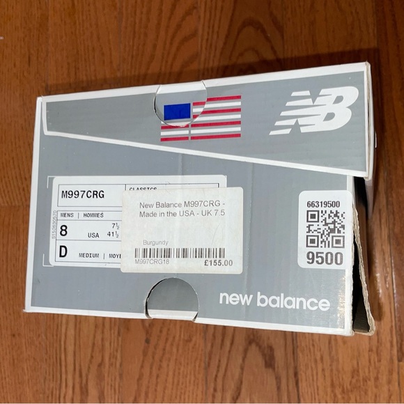 New Balance 997 Burgundy - Size 8 - Picture 12 of 13